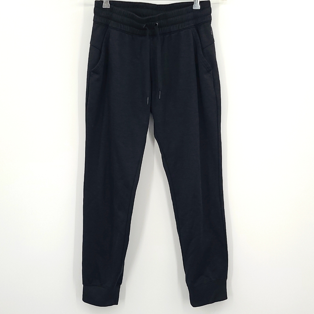 Adidas Small 8-10 Gray pull string elastic waist band cuffed ankle sweat pants